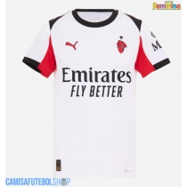 Camisa de time de futebol AC Milan Ardon Jashari #30 Replicas 2º Equipamento Feminina 2025-26 Manga Curta